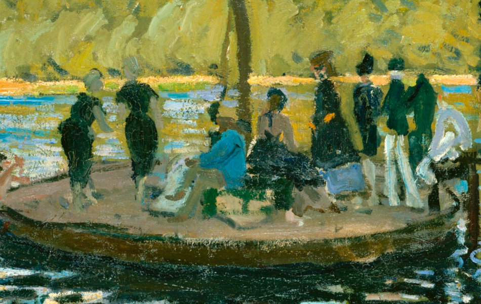 The Camembert island in La Grenouillère Claude Monet